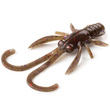 Baffi Fly 1.5" Green Pumpkin Brown/Red & Purple