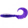 Fancy Grub 2.5" Dark Violet/Peacock & Silver
