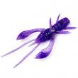 Real Craw 2" Dark Violet/Peacock & Silver