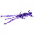 Shrimp 3" Dark Violet/Peacock & Silver