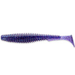 U-Shad 3" Dark Violet/Peacock & Silver